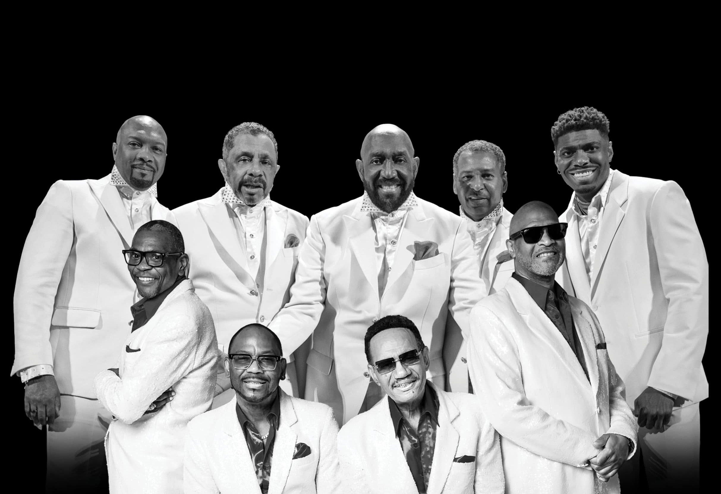 The Temptations performing live on stage